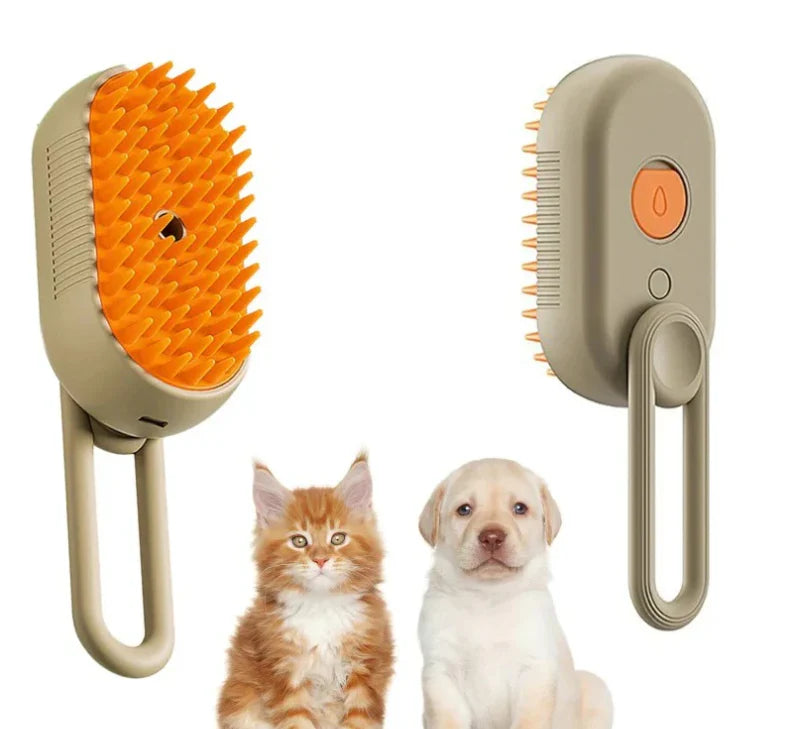 CEPILLO CON MANGO A VAPOR PARA MASCOTAS